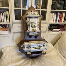 Superbe Fontaine Murale  en Faience Malicorne Émile Tessier