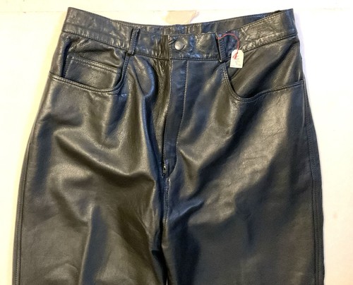 Pantalon cuir noir - cuir,