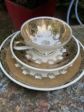 Ancienne Tasse Porcelaine De Bavière Service Déjeuner  Dorure Feuille D’or