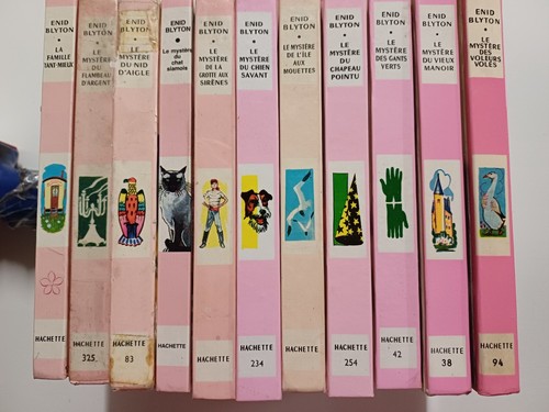 Lot livres biblio rose - biblio,