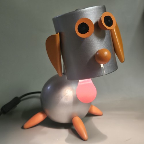 Lampe chien robot futuriste - lampe,
