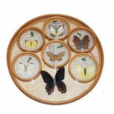 Plateau avec 6 sous-verres