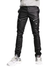 Pantalon jean cuir homme