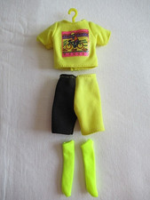 BARBIE - TENUE DE CYCLISTE et CHAUSSETTES des années 80-90 - 236-9
