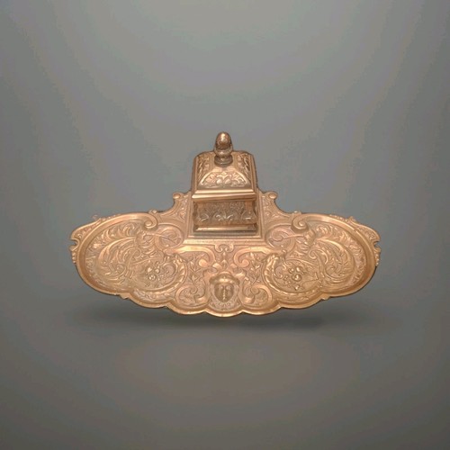 Ancien encrier bronze xixe - encrier,