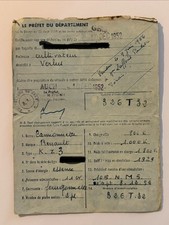 Carte grise ancienne, Camionnette Renault KZ3, 1952