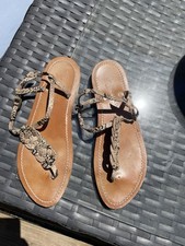 k.jacques sandales, pointure 41 cuir python en excellent état