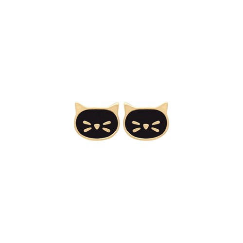 Boucles oreilles forme chat - boucles,