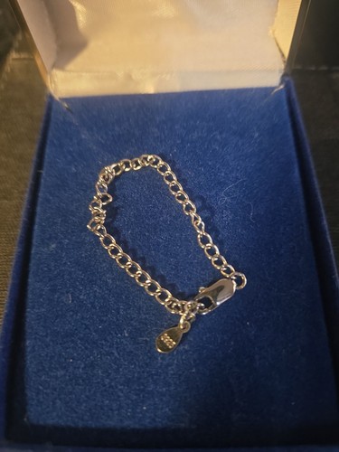 Sterling silver baby bracelet - silver,