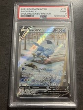 Carte Pokémon FR Givrali V Alternative (175/203) Évolution Céleste EB07 - PSA 9