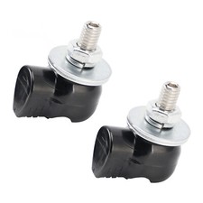 Paire Vis Plaque Immatriculation Moto Et Écrous Plastique noir Crâne Custom