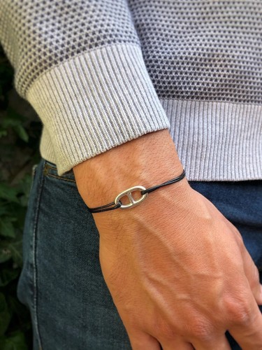 Bracelet maille marine - , en
