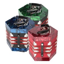Instrument De Musique Accordéon Concertina Professionnel 20 Boutons (rouge) OBF