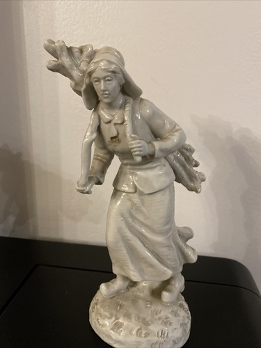 Ancienne statuette femme - statuette,