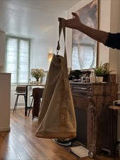 Sac Lafuma Paktage Année 50 Cuir Et Toilettes Très Rare