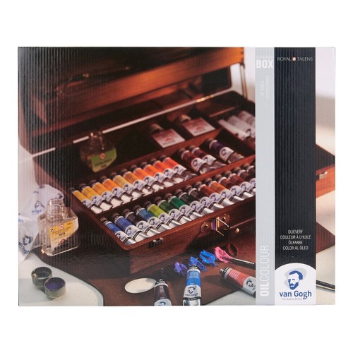 Coffret bois 32 tubes - bois,
