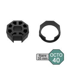 Kit adaptateur pour moteur de volet roulant filaire Ø 35 mm dans tube OCTO Ø 40
