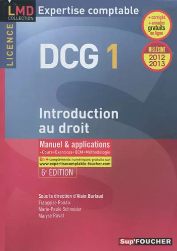 Dcg introduction droit - dcg, au