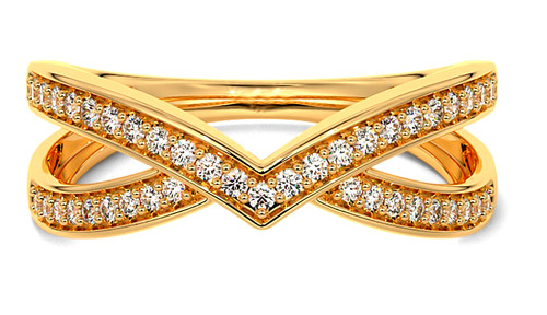 Bague alliance diamant naturel - alliance,