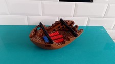 Lot Lego ancien bateau pirate pièces de coque pour le set 6285  2x morceaux