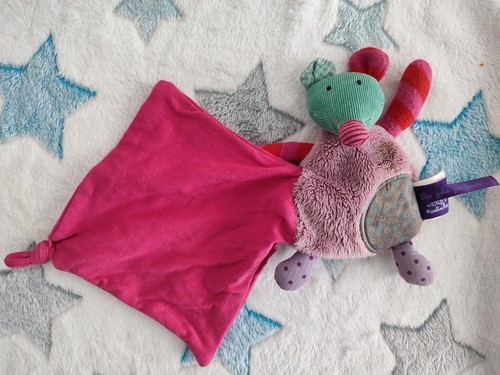 Doudou mouchoir rose souris - doudou,