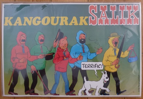 Tintin haddock affiche - tintin,