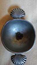 Ancienne Coupe/Ecuelle aux Oreilles L.14,5 x 8 x h.4cm Etain Antique Hollandais