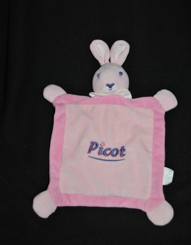 Doudou plat lapin rose - 🍀doudou,