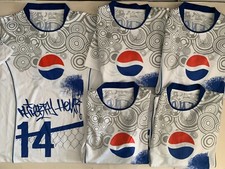 LOT 5 MAILLOTS PROMO CAMPAGNE PUBLICITAIRE PEPSI 2012 - THIERRY HENRY N°14 T.L