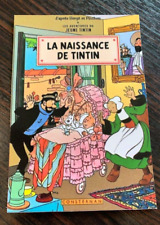 CARTE POSTALE 15X10 TINTIN HOMMAGE A HERGE BECASSINE LA NAISSANCE DE TINTIN