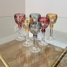 Amaris Nachtmann 6 Petits Verres A Liqueur En Cristal Coloré Irisé 
