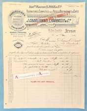 ● J. Charlionais L. Pourailly - fournitures hôtels restaurants cafés - Lyon 1912