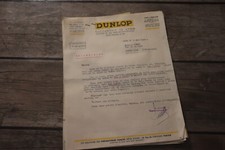 lot de papier ancien , Dunlop