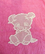 Napperon dentelle beige 