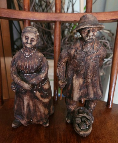 Ancien couple paysans - de,