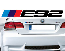 LOGO E92 POUR BMW MOTORSPORT SPORT RACING NOIR 18cm AUTOCOLLANT STICKER BA225N