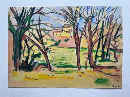 Paul cezanne dessin sur papier - sur,