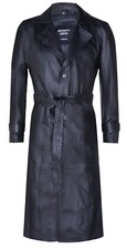 Manteau duster long cuir - manteau,