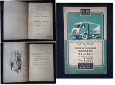 Renault : Catalogue de pièces de rechange camions 2t PR 495 PR487 R2160  1948