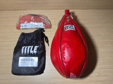 LIRE INFO- Platform Punching Speed Bag Boxeo Cleto Reyes + support Title Pro