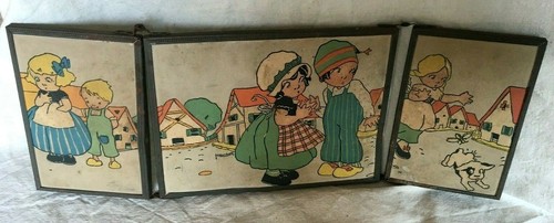 Ancien miroir triptyque - , de