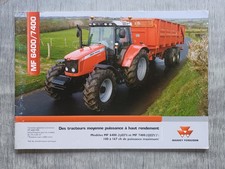 PROSPECTUS BROCHURE TRACTEUR MASSEY FERGUSON 6400/7400