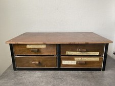 Ancien Petit Meuble Tiroir Métier Bois Rangement Artisanal Deco Rétro 