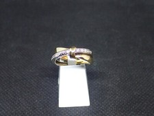 Bague en Or jaune 750/ème de 3.60g, diamant   / Bijoux d'occasion
