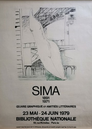 Josef sima poster exhibition - poster,