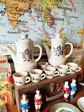 Service café vintage grès