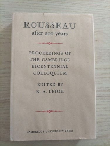 Rousseau after 200 - after,