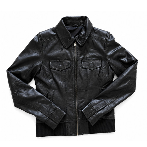 Blouson cuir noir style - blouson,