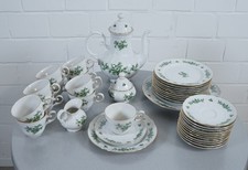 Porcelaine Seltmann Weiden Wien décor rose verte différentes pièces