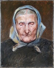 Ancien Tableau "Portrait d'une